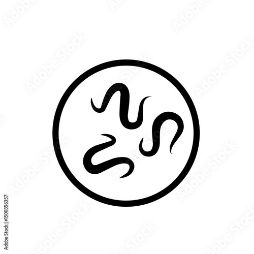 intestinal parasitic worm icon