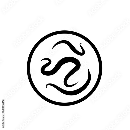 intestinal parasitic worm icon