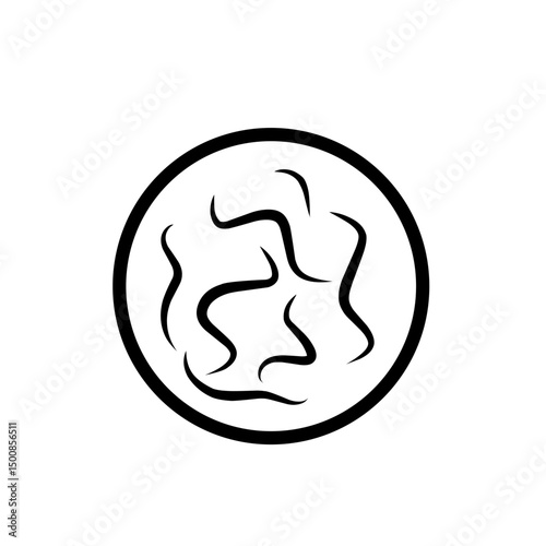 intestinal parasitic worm icon
