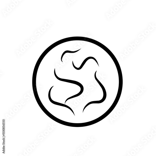 intestinal parasitic worm icon