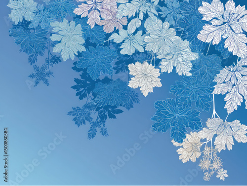 Blue Snow Background