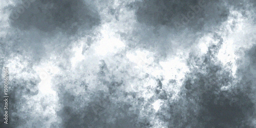 cloudy sky with color and white clouds filling the frame in an artistic watercolor painting style clouds background.