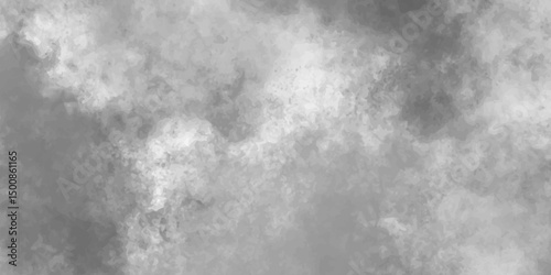 bright and cloudy sky with soft white and gray clouds pattern dreamy and abstract cloudscape background.