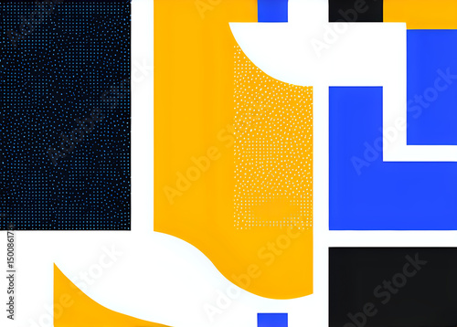 Abstract vector background with arrows, a national flag design for a business banner or web cover, featuring yellow and blue color illustration