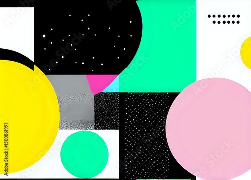 Abstract colorful circles vector illustration background pattern