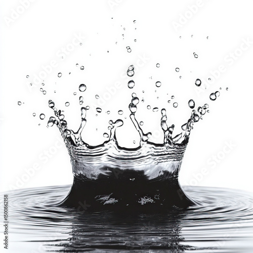 water splash silhouette , b...