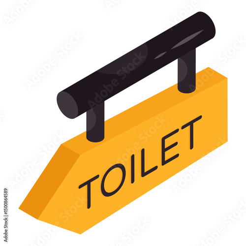 Perfect design icon of toilet board  photo