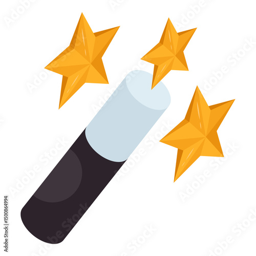 Trendy design icon of magic wand