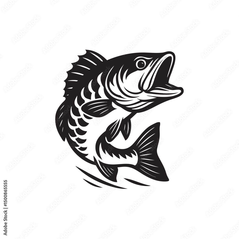 Fototapeta premium red snapper fish vector