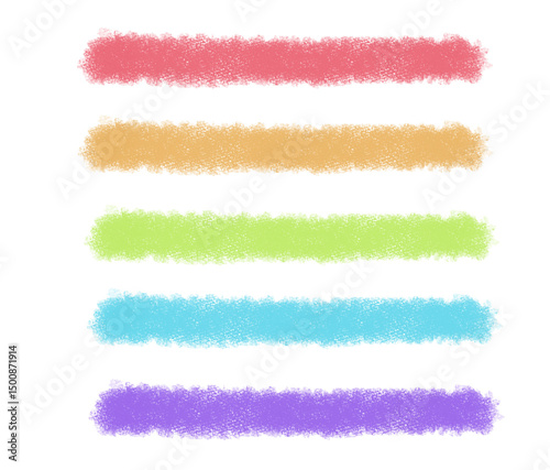 Colorful Line Heading Set
