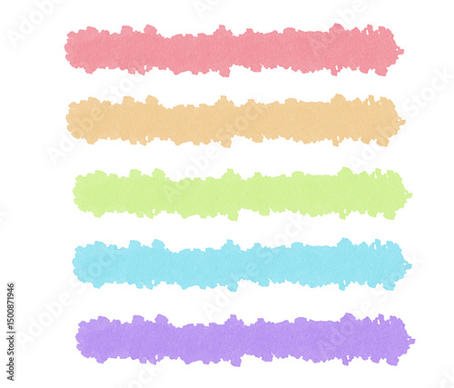 Colorful Line Heading Set