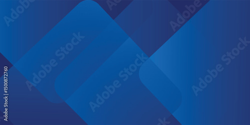 Abstract blue background with glowing geometric lines. Modern blue gradient square shape design. Futuristic technology concept. vector eps10