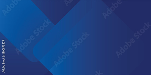 Abstract blue background with glowing geometric lines. Modern blue gradient square shape design. Futuristic technology concept. vector eps10