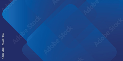 Abstract blue background with glowing geometric lines. Modern blue gradient square shape design. Futuristic technology concept. vector eps10