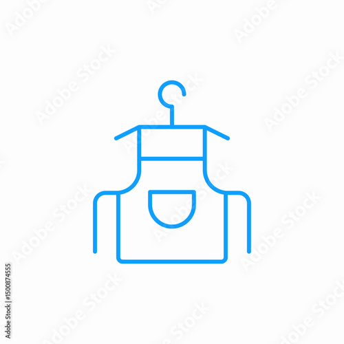 cooking apron icon sign vector