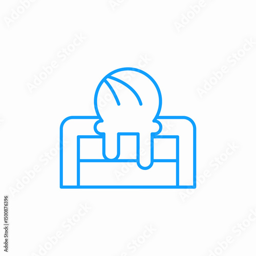 ice cream container icon sign vector