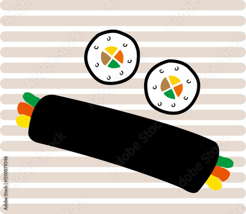 김밥 일러스트
