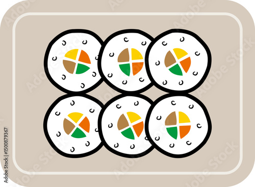 김밥 일러스트
