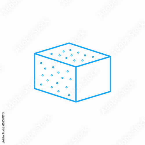 sugar cube crystals icon sign vector