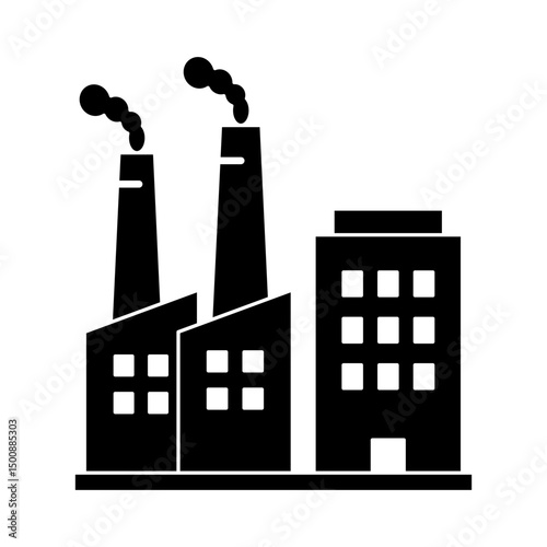 Factory Icon Glyph