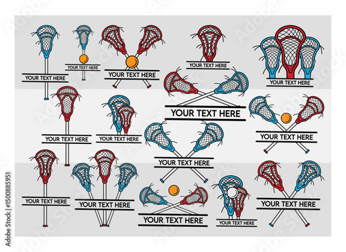 Lacrosse Stick Split Monogram, Lacrosse Silhouette, Sports Svg, Lacrosse Ball Svg, Ball Svg, Lacrosse Png, Lacrosse Svg Images, Cut Files