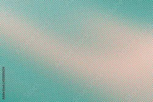 Abstract Duo Tone  Tosca and Pink Gradient Texture with Halftone Effect, Abstract Halftone Gradient Texture