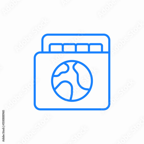 global files icon sign vector