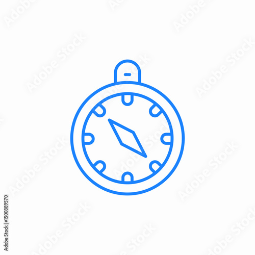hand compass icon sign vector