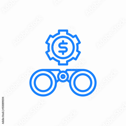 money forecast icon sign vector