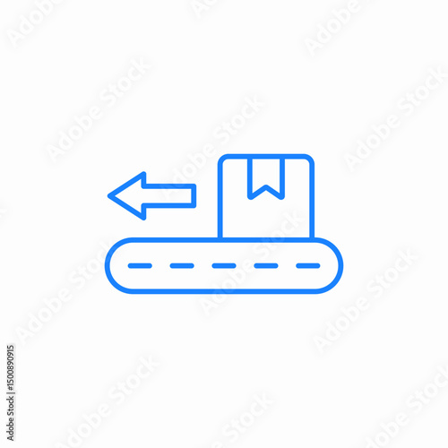 package conveyor icon sign vector