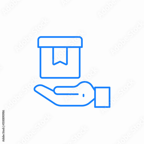 package delivery icon sign vector