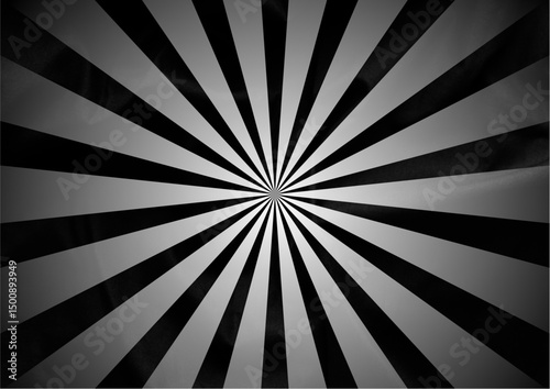 Retro grunge sunburst vector with striped texture