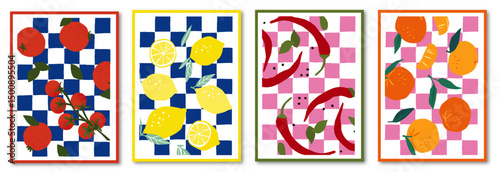 SET OF DOLCE VITA FOOD POSTERS