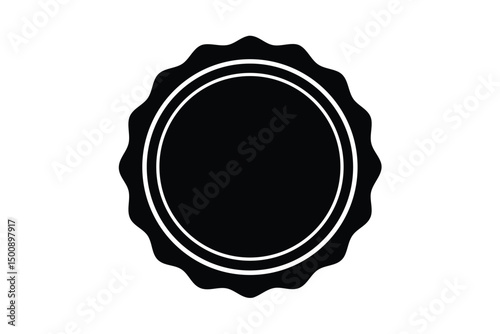 circle badge vector icon
