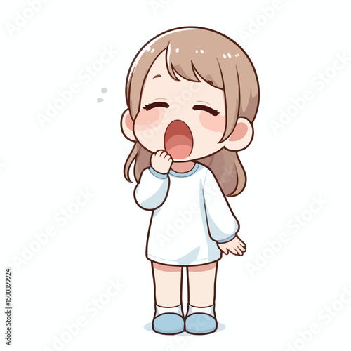 the children are yawning