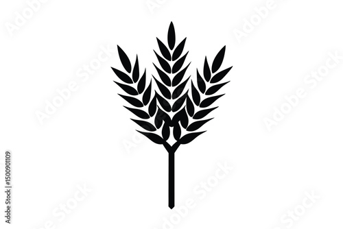 harvest wheat bundle vector icon

