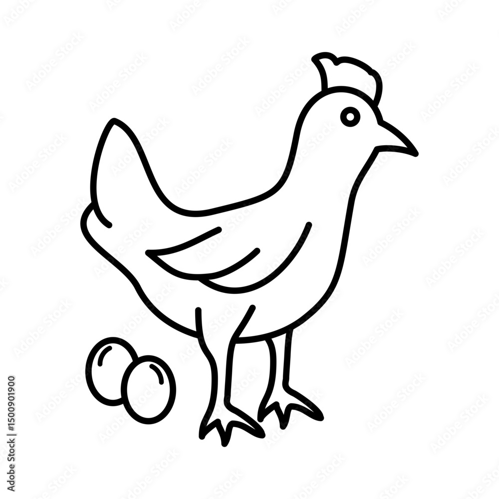 Fototapeta premium Chicken icon