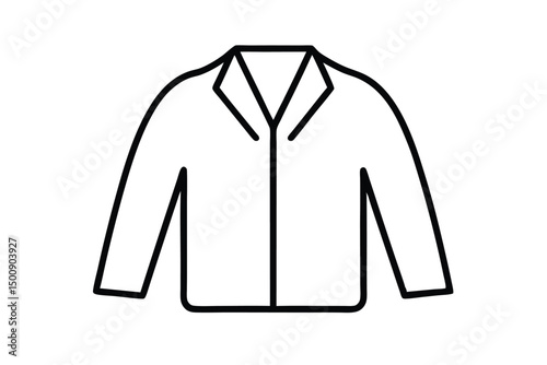 vector illustration of a jacket