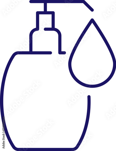 Cosmetic Bottle Related Icon for Web Sites, Books, Cards, Apps