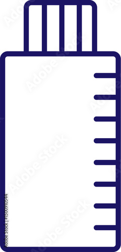 Cosmetic Bottle Isolated Symbol for Web Sites, Books, Cards, Apps