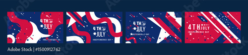 4th of July Celebration Template Design, American Holiday Celebration Template, 4th July package template design 