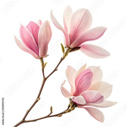 Pink Magnolia Blossoms