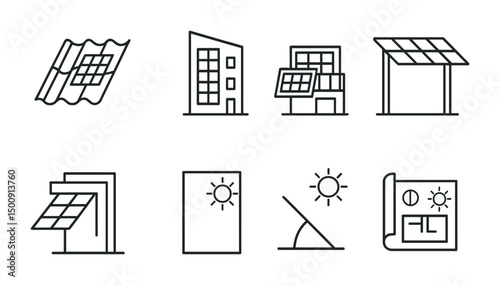 Solar energy concepts for modern architectural design and sustainable building solutions
