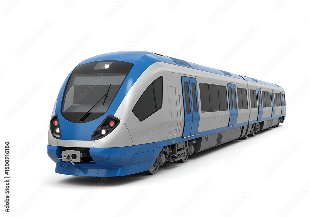 Naklejka premium Modern Electric Train - Rail Transport
