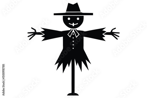 halloween witch with broom