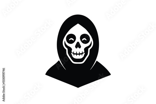 skull in a hoodie vector icon