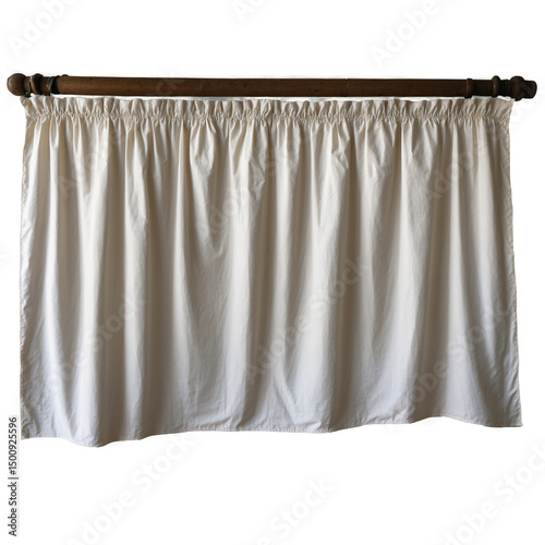 Bed curtain medieval object item transparent background isolated png stock