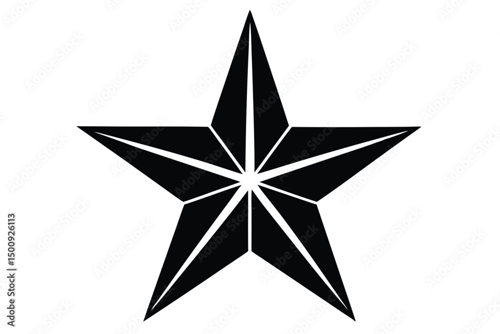 Fototapeta premium star on white background