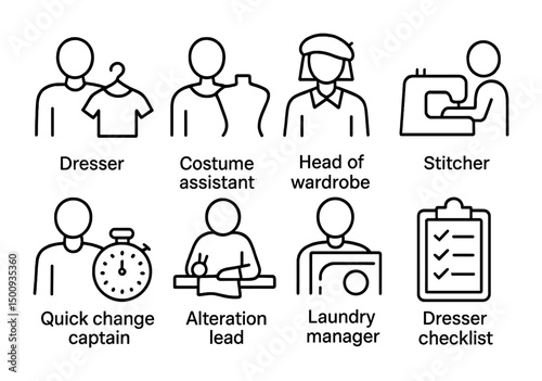 Theater wardrobe and costume roles illustrated for stage production insights