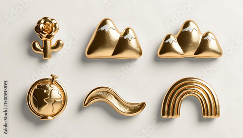 Radiant Nature Icons: Glamorous events, upscale design projects, refined and opulent style.